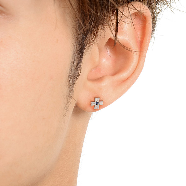 シルバーペアピアス