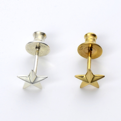 シルバーペアピアス