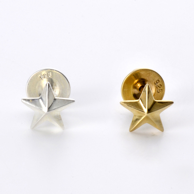 シルバーペアピアス