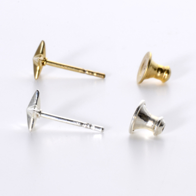 シルバーペアピアス