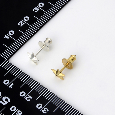 シルバーペアピアス