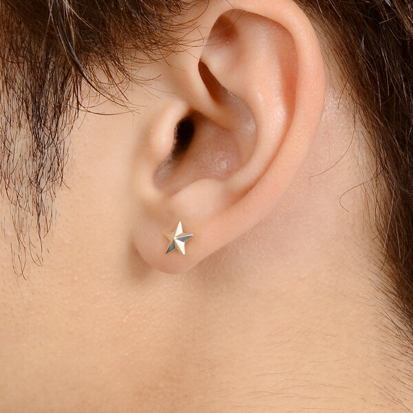 シルバーペアピアス