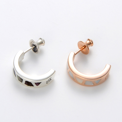 シルバーペアピアス