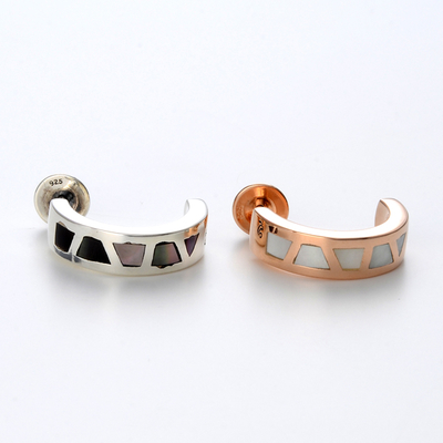 シルバーペアピアス