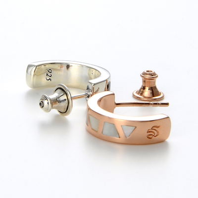 シルバーペアピアス