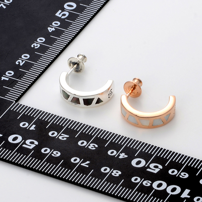 シルバーペアピアス