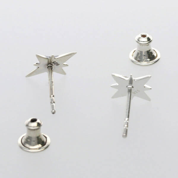 シルバーペアピアス