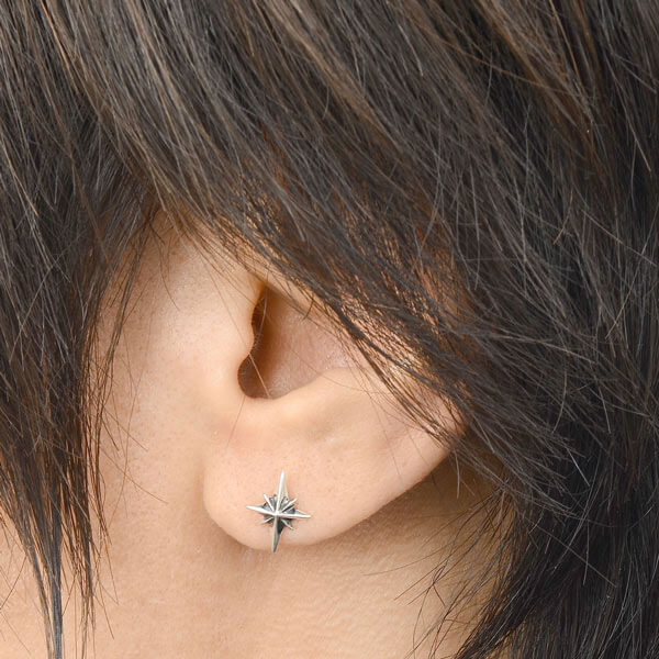 シルバーペアピアス