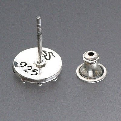 シルバースタッドピアス(片耳用)