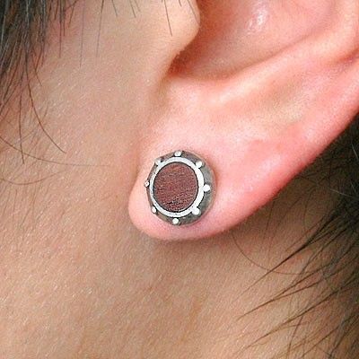 シルバースタッドピアス(片耳用)