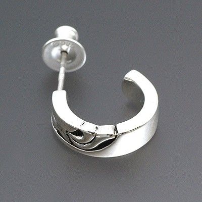 シルバーフープピアス(片耳用)