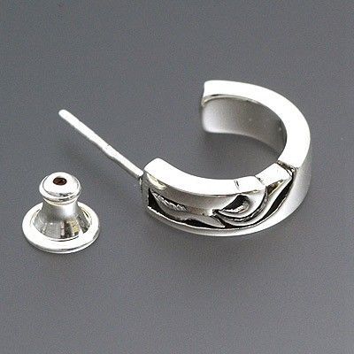 シルバーフープピアス(片耳用)