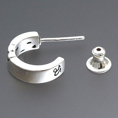 シルバーフープピアス(片耳用)