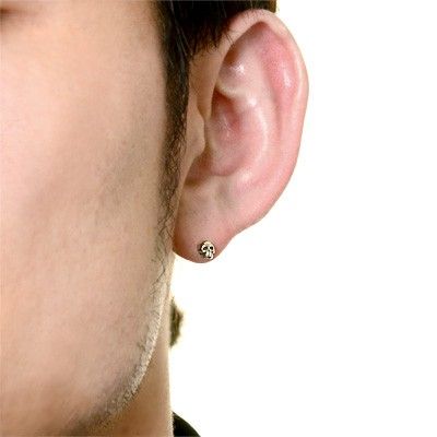 シルバースタッドピアス(片耳用)