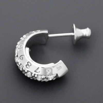 シルバーフープピアス(片耳用)
