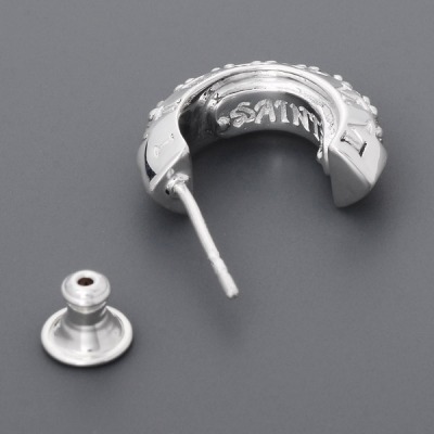 シルバーフープピアス(片耳用)