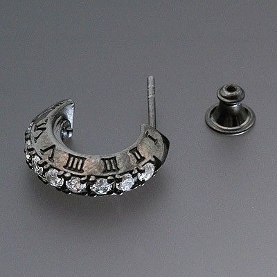 シルバーフープピアス(片耳用)