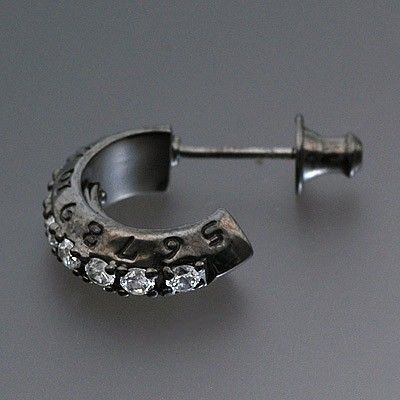 シルバーフープピアス(片耳用)