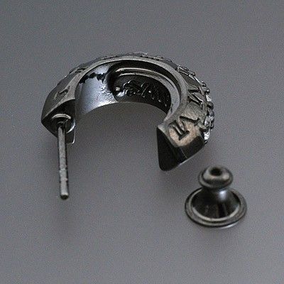 シルバーフープピアス(片耳用)