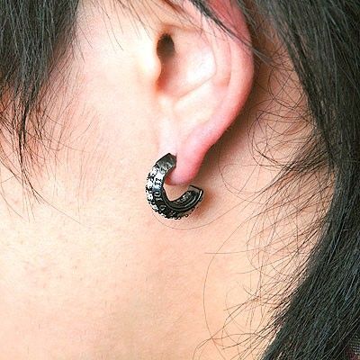 シルバーフープピアス(片耳用)