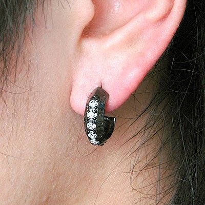 シルバーフープピアス(片耳用)