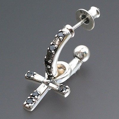 シルバーフープピアス(片耳用)