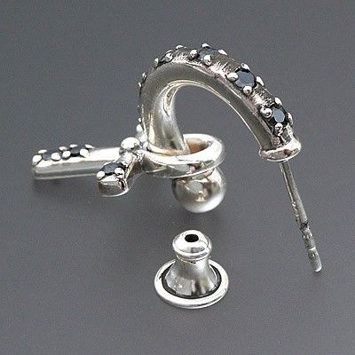 シルバーフープピアス(片耳用)