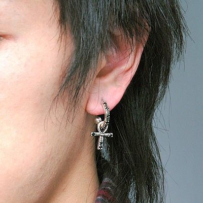 シルバーフープピアス(片耳用)