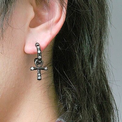 シルバーフープピアス(片耳用)