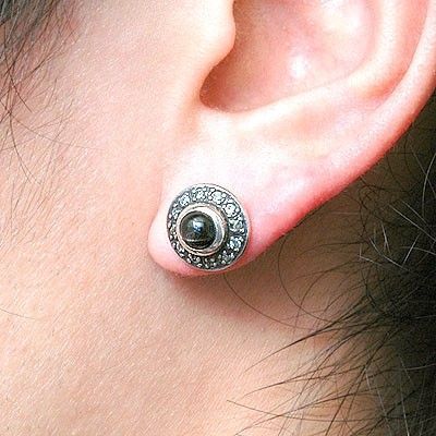 シルバースタッドピアス(片耳用)