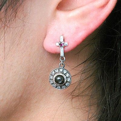 シルバースタッドピアス(片耳用)