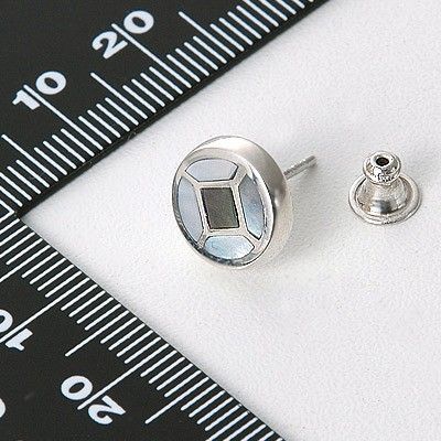 シルバースタッドピアス(片耳用)