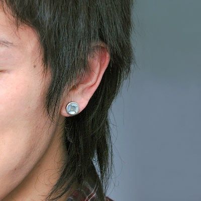 シルバースタッドピアス(片耳用)
