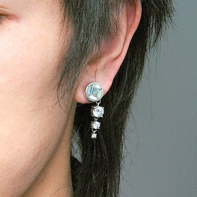 シルバースタッドピアス(片耳用)