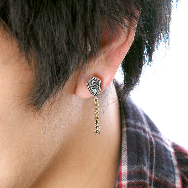 シルバースタッドピアス(片耳用)