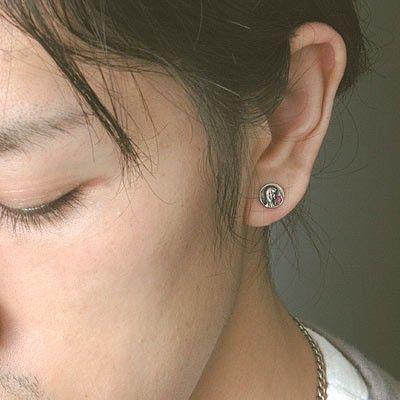 シルバースタッドピアス(片耳用)