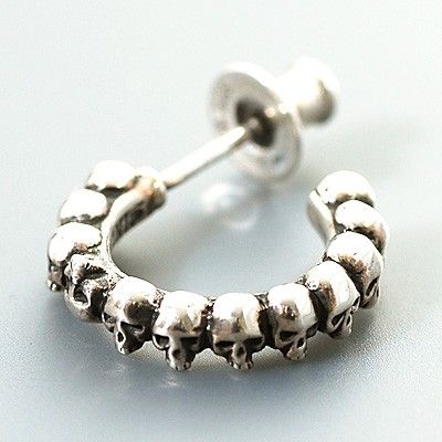 シルバーフープピアス(片耳用)