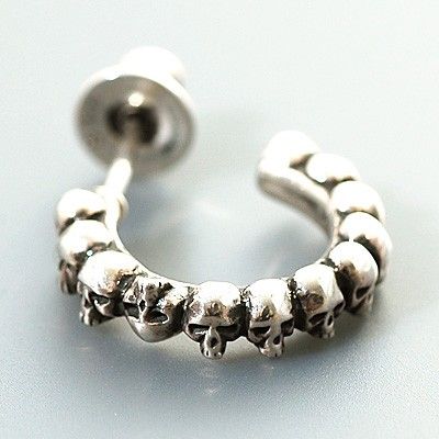 シルバーフープピアス(片耳用)