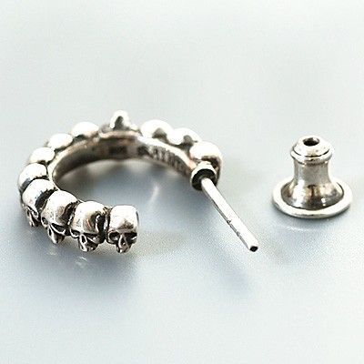 シルバーフープピアス(片耳用)