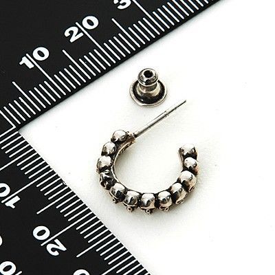 シルバーフープピアス(片耳用)