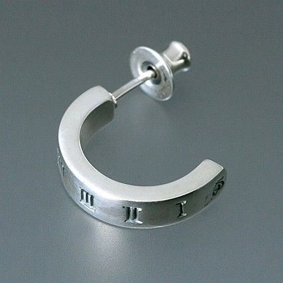 シルバーフープピアス(片耳用)