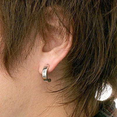 シルバーフープピアス(片耳用)