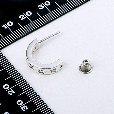 シルバーフープピアス(片耳用)