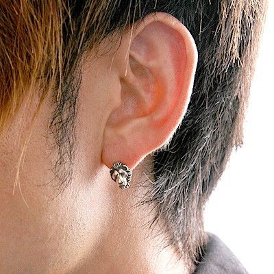 シルバースタッドピアス(片耳用)