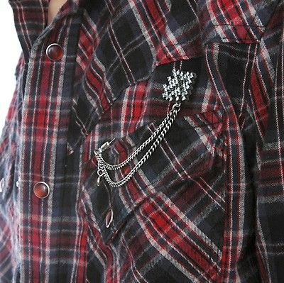 シルバーピンブローチ