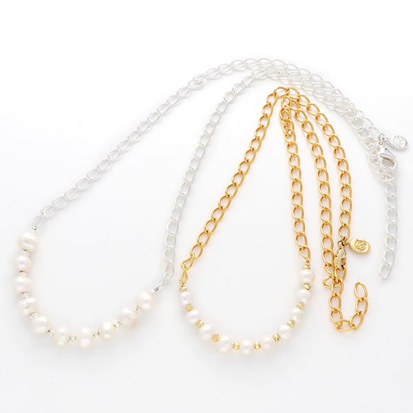 淡水パールペアネックレス