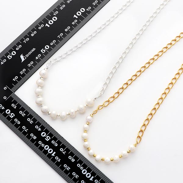 淡水パールペアネックレス