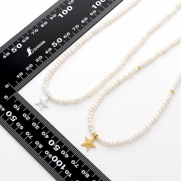 淡水パールペアネックレス