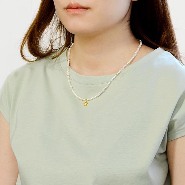 淡水パールペアネックレス