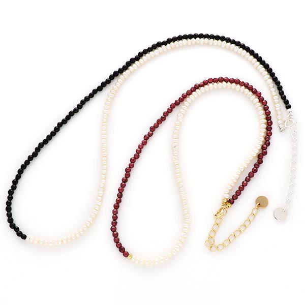 淡水パールペアネックレス